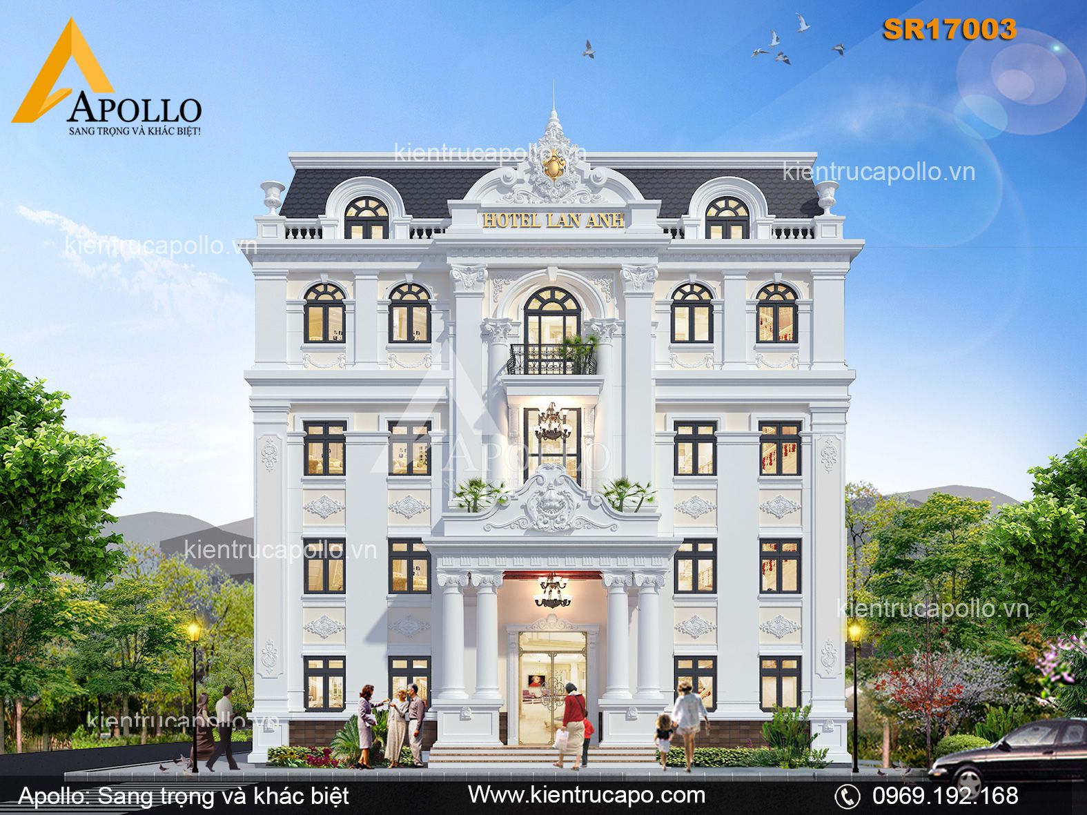 Thiết kế khách sạn tân cổ điển sang trọng giữa thành phố Lai Châu ...