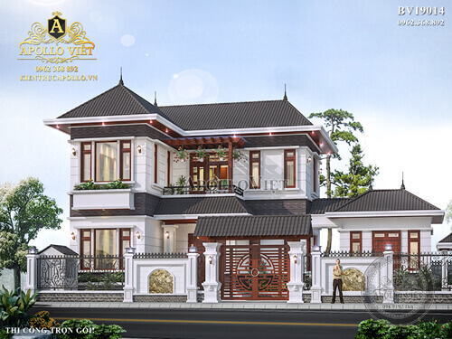 Mẫu thiết kế Nhà Biệt thự vườn 2 tầng đẹp đem say mê BV19014