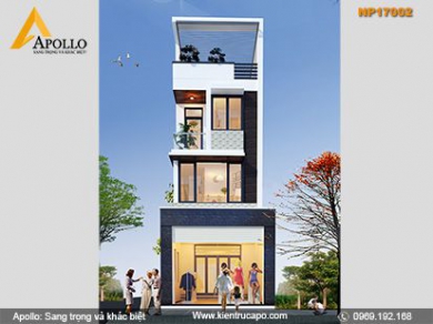 Nhà phố kết hợp cửa hàng thời trang hiện đại ở Hà Nội NP17002