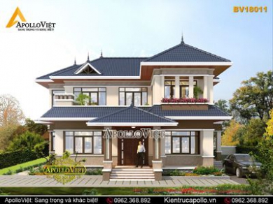 Biệt thự vườn 2 tầng hiện đại và sang trọng Á Đông ở Hải Dương BV18011