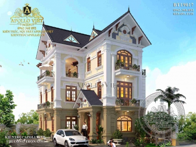 Biệt thự chữ L 3 tầng hiện đại đẹp tại Quảng Ninh  BT 33018  KataHome