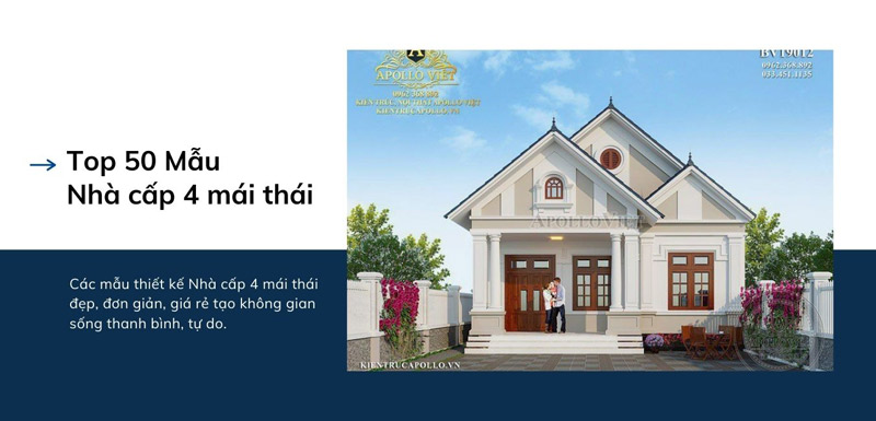 Top 100 những Mẫu nhà cấp 4 mái thái đẹp nhất Việt Nam Đẹp, đầy đủ tiện nghi