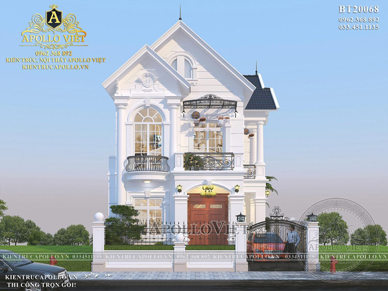 Nhà 2 tầng mái thái đẹp 1 mặt tiền 7x18 ở Bình Phước