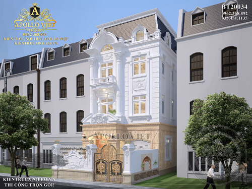 Thiết kế biệt thự song lập đẹp mắt nhất khu vực miền Bắc BT20035