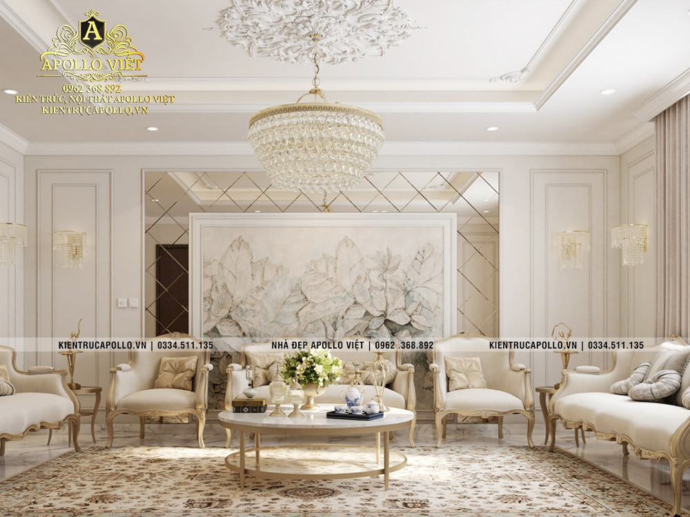 5 mẫu Nội thất Phòng khách Luxury đẹp được yêu thích nhất