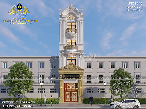 Độc đáo thiết kế nhà phố tân cổ điển sang trọng tại Bắc Ninh BT21215