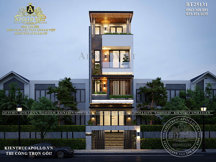 Khám phá Biệt thự hiện đại 5 tầng tinh tế BT25131